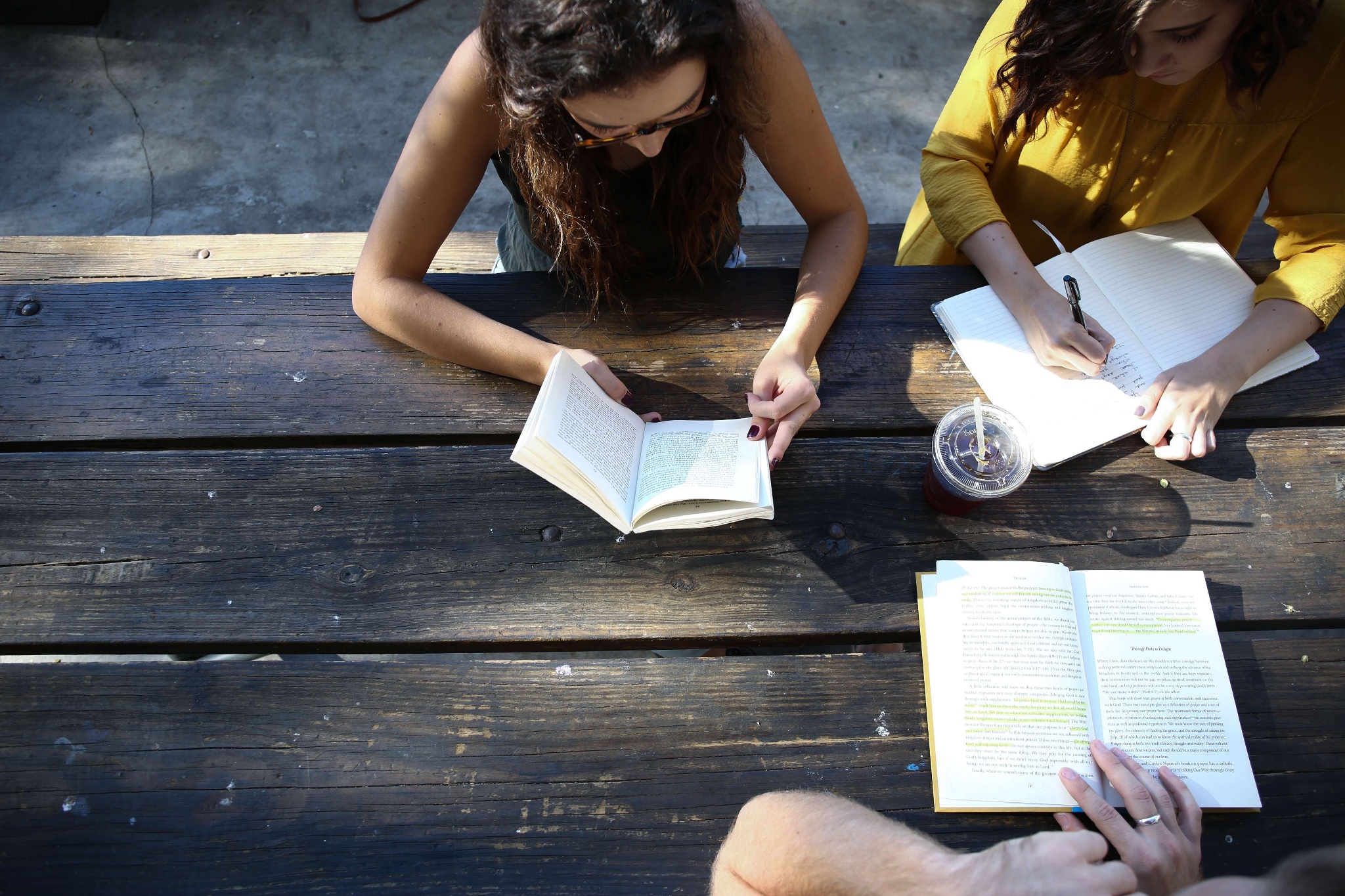 Students, Read, Study, Homework, Outside, High School